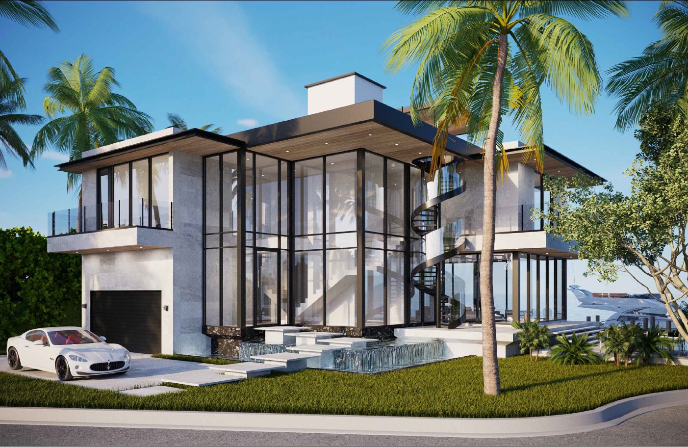 Glass House exterior rendering